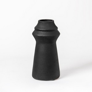 MH London Poker Terracotta Vase with Tiered Details - 1 of 4