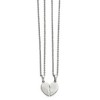 Chisel Stainless Steel Polished 2 Piece Heart Pendants on 20" Cable Chain Necklace Set - 4 of 4