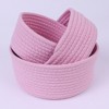 REGALWOVEN Home Decor Entryway Desk Key Tray Round Woven Storage Basket 2 Pcs - 4 of 4