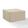 Outdoor Square Table & Ottoman Furniture Cover - Tan - Crosley: Heavy Gauge Vinyl, Waterproof - 2 of 4
