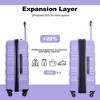 3 Piece Luggage Set,Hardshell Suitcase Set with Spinner Wheels & TSA Lock, Expandable Lightweight Carry On Luggage Suitcase - 4 of 4