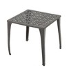 Maggift Patio End Tables Accent Side End Table for Outdoor and Indoor, Garden, Backyard Use, Special Design, Brown, 18.25"*18.25"*17" - 2 of 4
