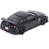 Nissan GT-R (R35) Nismo RHD (Right Hand Drive) Nismo Black with Carbon Hood and Top 1/64 Diecast Model Car by Inno Models - 3 of 4