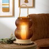 Sullivans 16.5" & 19.5" Amber Glass Lantern Set of 2 - 3 of 4