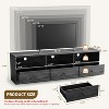 TV Stand with Up to 80-Inch TVs with 3 Large Storage Drawers and 3 Open Shelves - 2 of 4