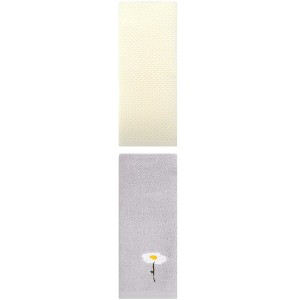 REGALWOVEN Pure Cotton Soft Absorbent Bathroom Hand Towels 13" x 30" 2 Pcs - 1 of 4