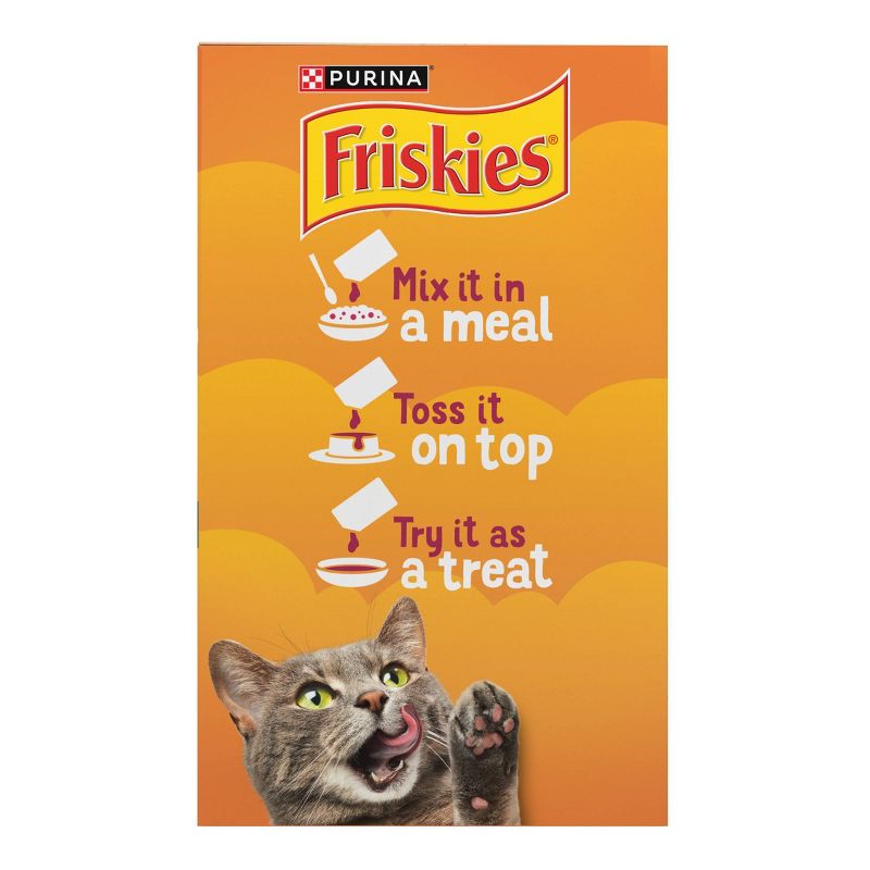 Purina Friskies Poultry Faves Lickable Gravy Chicken and Turkey Flavor Topper Variety Pack Wet Cat Food - 11.7oz, 5 of 8