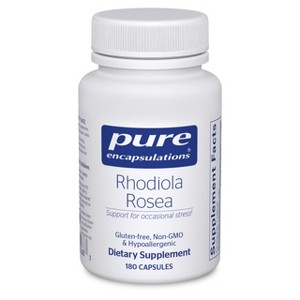 Pure Encapsulations Rhodiola Rosea - for Occasional Stress, Endurance & Fatigue Relief* - with Adaptogens - Gluten Free & Vegan - 1 of 4
