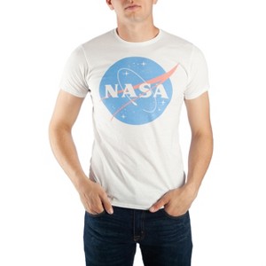 NASA logo Men's White Tee - 1 of 2