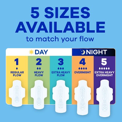 Always Infinity Regular Menstrual Pads - 60ct
