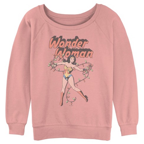 Wonder Woman Logo Distressed Unisex Crewneck Sweatshirt