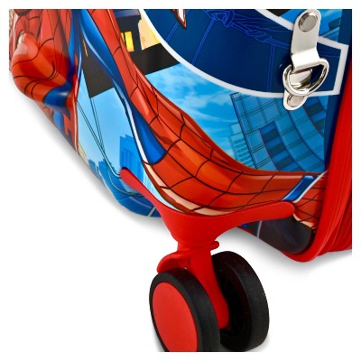 Marvel Kids' Spider-Man Hardside Carry On Ride-On Suitcase ‼️design not exact trimming is blue‼️
