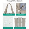 Beach Bag with Cooler, Mesh Beach Tote Bag with Zipper and Pockets Large Packable - 4 of 4