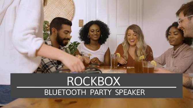 Altec Lansing Rockbox Waterproof Bluetooth Wireless Speaker - Black, 2 of 8, play video