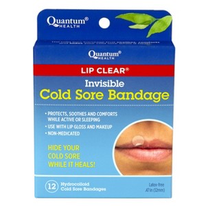 Lip Clear Invisible Cold Sore Bandage - 12ct - 1 of 4