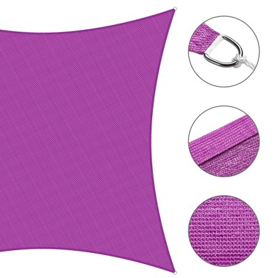 Large Purple HDPE Rectangular Sun Shade Sail for Patio