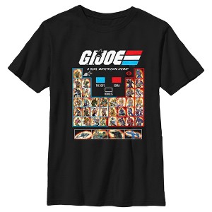 Boy's GI Joe Toy Line Character Vehicle Roster T-Shirt - 1 of 4