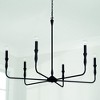 Capital Lighting Paloma 6 - Light Chandelier in  Textured Black - 4 of 4