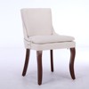 Sapphtopaz Modern Dining Chairs Set of 2 Chenille Upholstered Mid Back Chair with Double-Layer Cushion Accent Chairs for Kitchen, Dining Room - 4 of 4