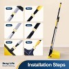 Commercial Broom and Dustpan Set for Outdoor and Indoor Use, Ideal for Courtyard, Garage, Lobby, and Pet Hair - 3 of 4
