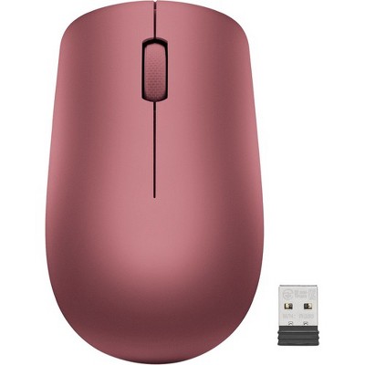 Lenovo 530 Wireless Mouse (Cherry Red) - Optical - Wireless - Radio Frequency - 2.40 GHz - Cherry Red - USB Type A - 1200 dpi - Scroll Wheel