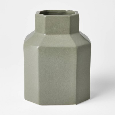 Glossy Ceramic Octagon Vase - Threshold™ designed with Studio McGee