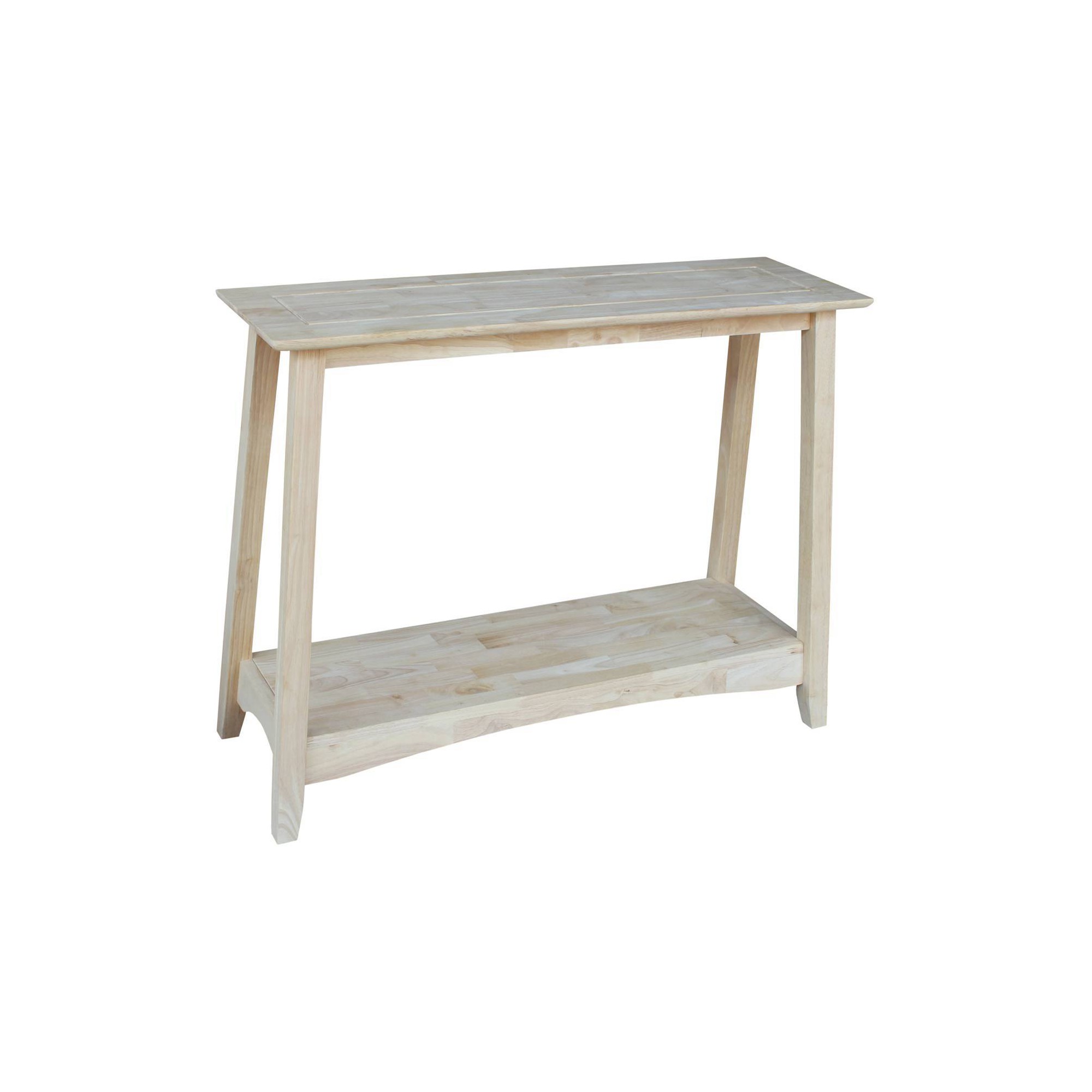 Shaker Console Table Unfinished - International Concepts, Brown
