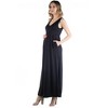 Maternity Maxi Sleeveless Pocket Dress - 24seven Comfort Apparel™ - 2 of 4