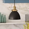 Hudson and Canal 8" Wide Pendant with Metal Shade - 2 of 4