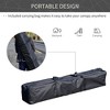 HANPURE Outsunny Slant Leg Pop Up Canopy Tent, American Flag Roof, Carry Bag, Height Adjustable, Beach Sun Shelter, 10'x10' Base, 8'x8' Top - 4 of 4
