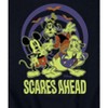 Men's - Disney - Scares Ahead Glow Graphic Fleece Sweatshirt - 2 of 4