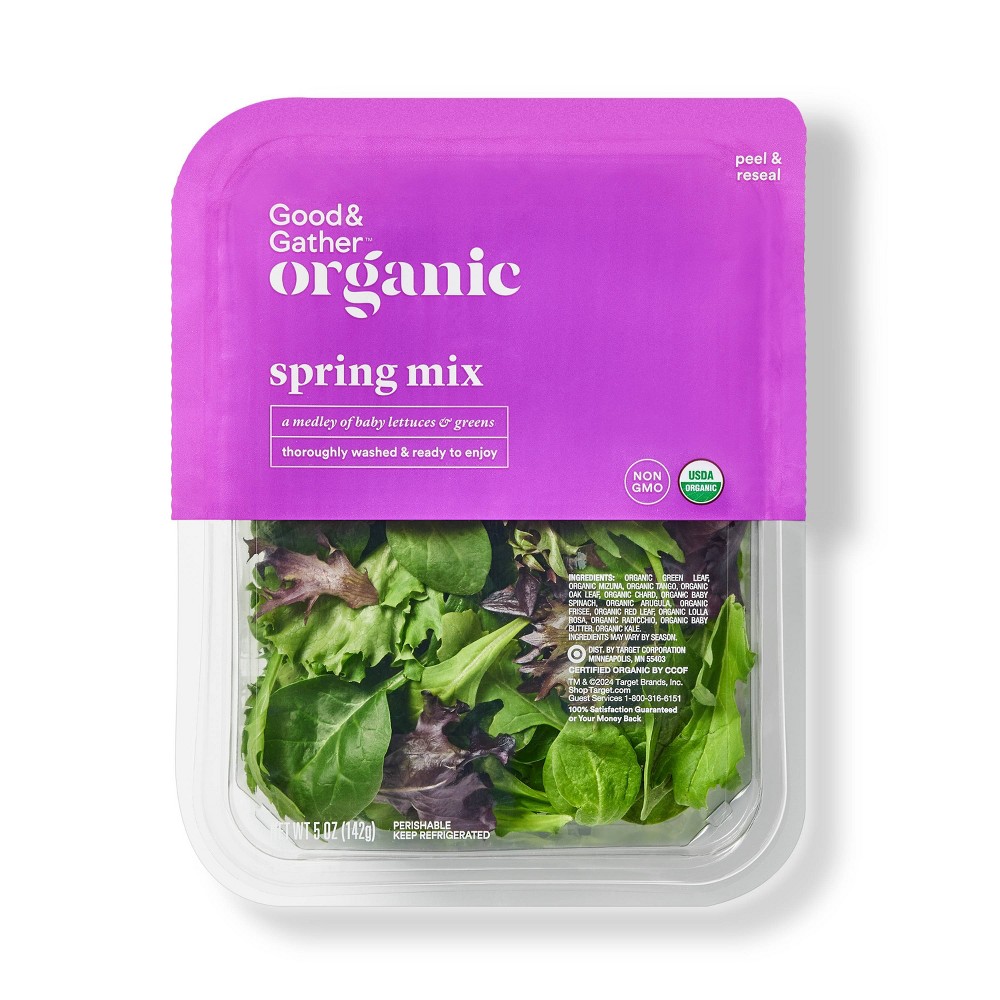 Fresh Organic Spring Mix Lettuce - 5oz - Good & Gather™