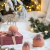 NAYSAYE Party Decoration and Accessories Glass Christmas Ball Ornaments Set of 6 for Christmas Tree Decorations, Brown, 3.9"*3.9"*0.09" - 3 of 4