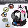 Generic Soccer Bag,Soccer Backpack for Basketball & Volleyball & Football,Sports Bag with Ball Compartment - 4 of 4
