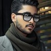 Attop Polarized Retro Square Design Sunglasses UV400 Fashion, Gray Frame, Yellow Lenses - 4 of 4
