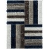 Luxe Weavers Lantanas Shag Geometric Area Rug, Modern, Stain Resistant, Plush Indoor Rug - 2 of 4