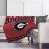 NCAA Georgia Bulldogs Vintage Arch Cozy Knit Throw Blanket - 2 of 3