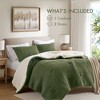 3Pcs Waffle Knit Comforter Set, Ultra Soft & Warmth Chenille Breathable Material Filling Bedding Set for Winter - 2 of 4