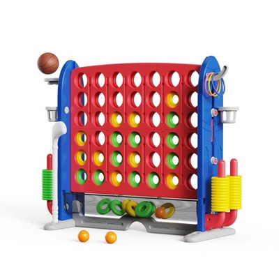 SUGIFT Giant 4 in-A-Row Connect Game Set with Carry Bag
