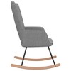 vidaXL Modern Rocking Chair with Padded Foam and Soft Fabric Upholstery - Living Room or Lounge Seating - 3 of 4