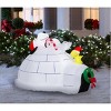 Gemmy Peanuts 4.5-FT Snoopy and Woodstock Igloo Scene Holiday Inflatable - 2 of 4
