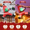 SEVOBAL Inflatable Holiday Decorations Christmas Inflatable Decoration Inflatable Hanging Santa Claus Blow Up Yard Decoration, Red, 26.8"*49.2"*59.1" - 2 of 4