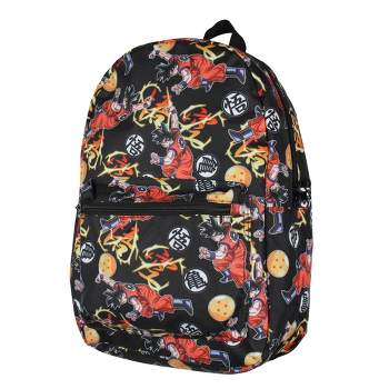 Dragon Ball Z Backpack Goku Fighting Stance Backpack Laptop School Travel Backpack Black