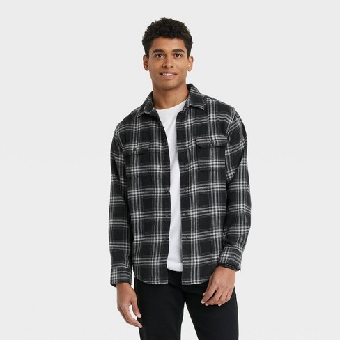 Men's Midweight Flannel Long Sleeve Button-Down Shirt - Goodfellow & Co™ - image 1 of 3