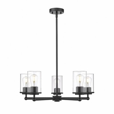 Z-Lite Thayer 5 - Light Chandelier in  Matte Black