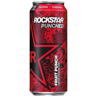 Rockstar Punched Fruit Punch Energy Drink - 16 fl oz can