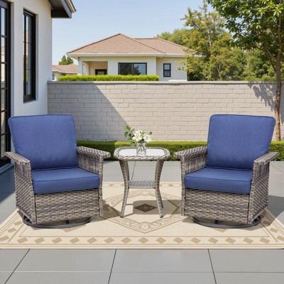 Buenhomino Outdoor Patio All-Weather Wicker Furniture Set