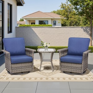 Buenhomino Outdoor Patio All-Weather Wicker Furniture Set - 1 of 4