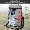 OPUX Wine Bag 2 Bottle Tote Carrier, Leakproof Portable Padded Insulated Cooler Case Travel Picnic Gifts Christmas - 2 of 4