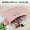 Unique Bargains Corduroy Zipper Makeup Bags and Organizers 1 Pc - 2 of 4